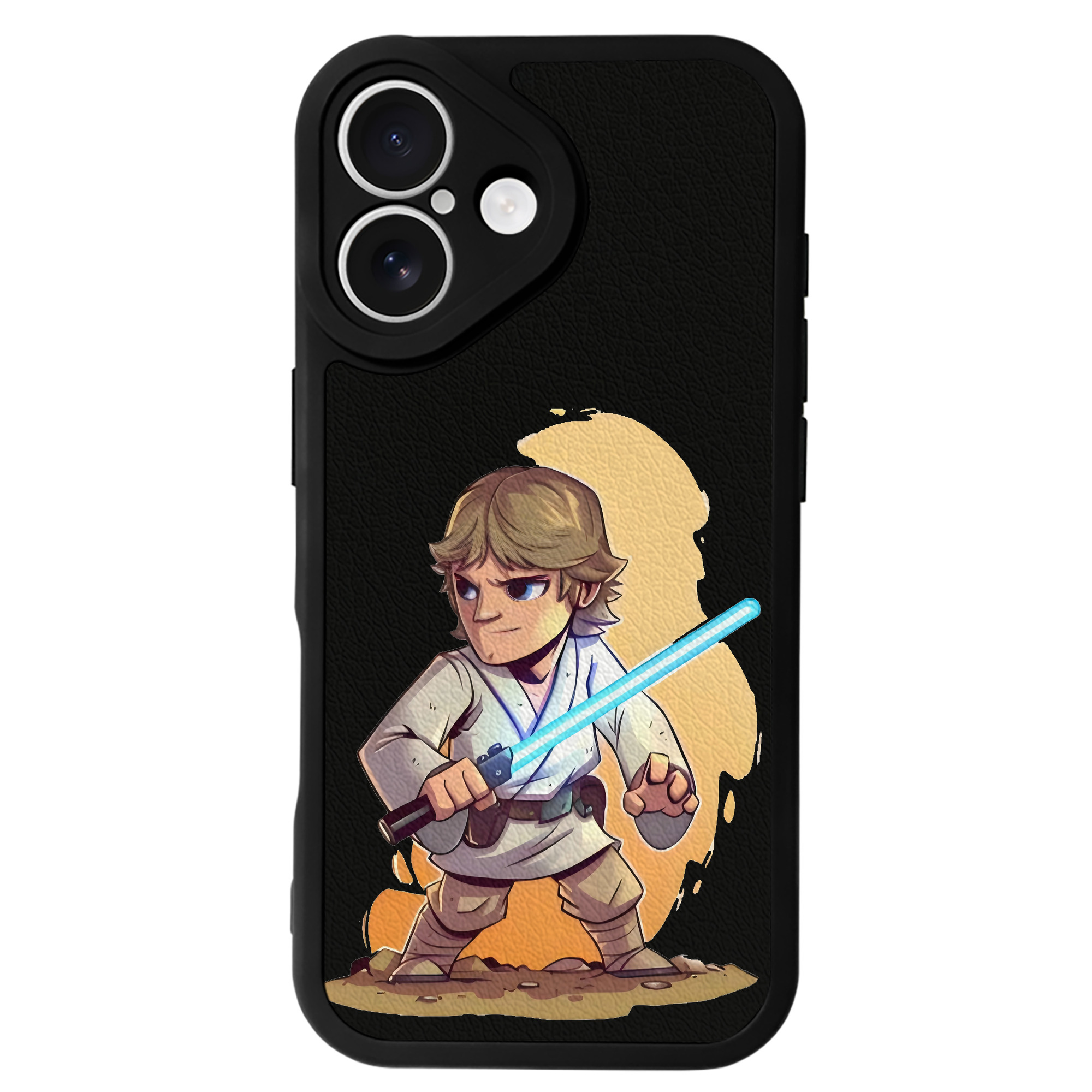 （画像用） スター・ウォーズ Star Wars 【iPhone 16シリーズ対応】シリコンスマホケース（レザー調） 材質：シリコン